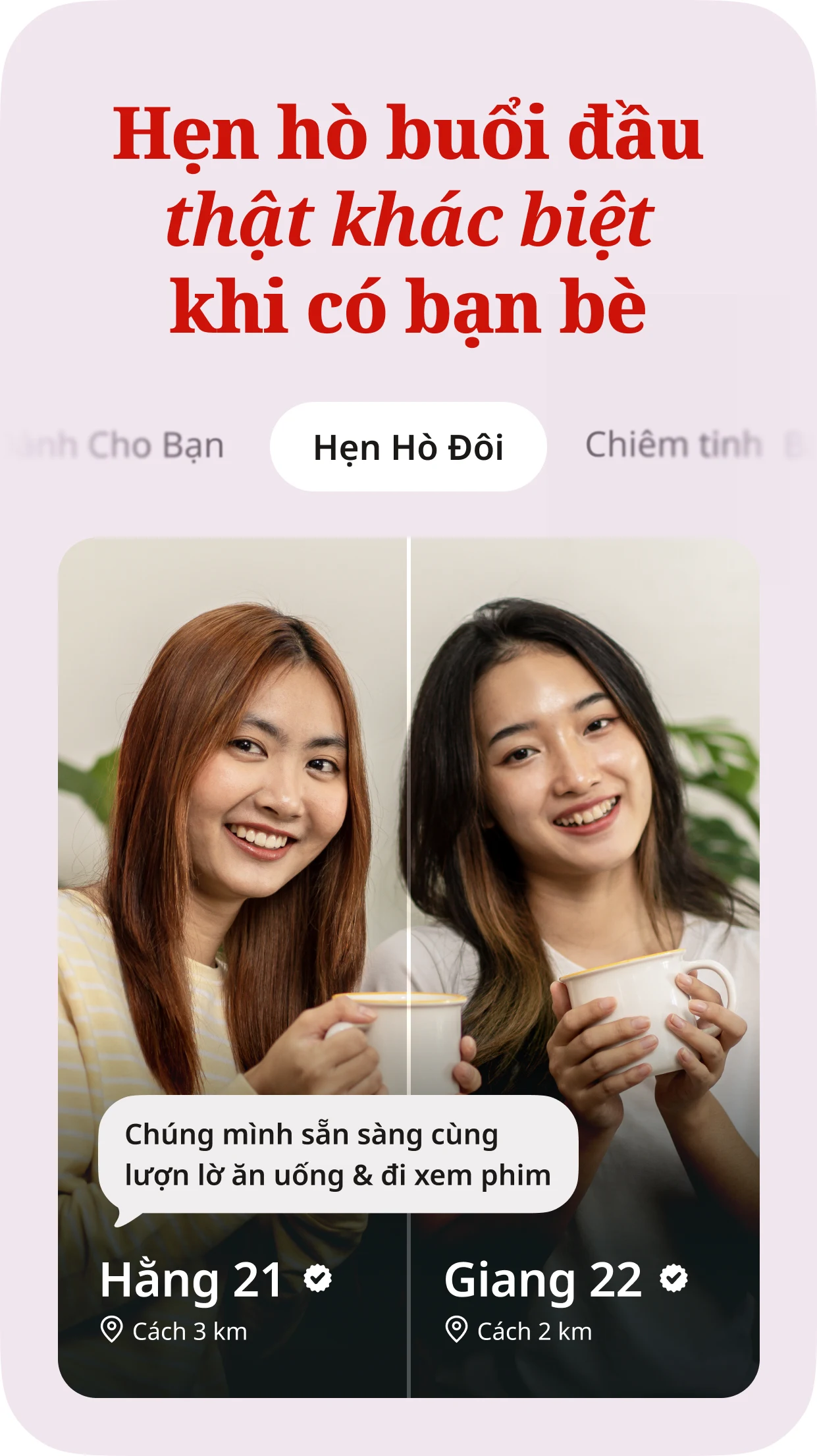 Tinder - kết bạn và hẹn hò screenshot